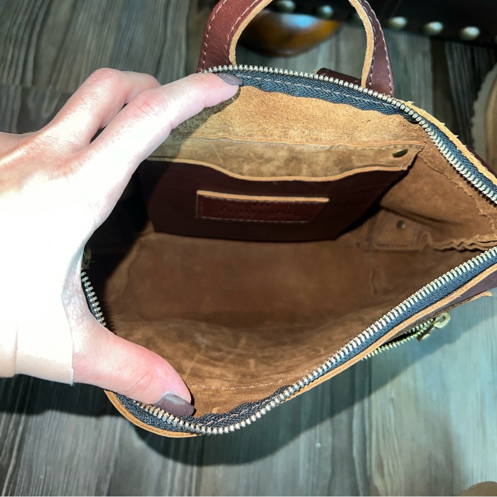 Portland leather medium backpack